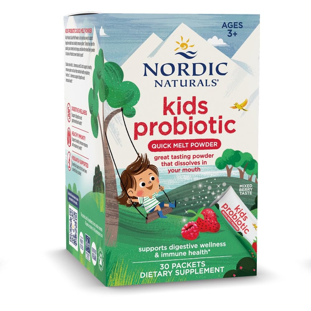 Nordic Naturals Kids Probiotic Quick Melt Powder 30 Packets