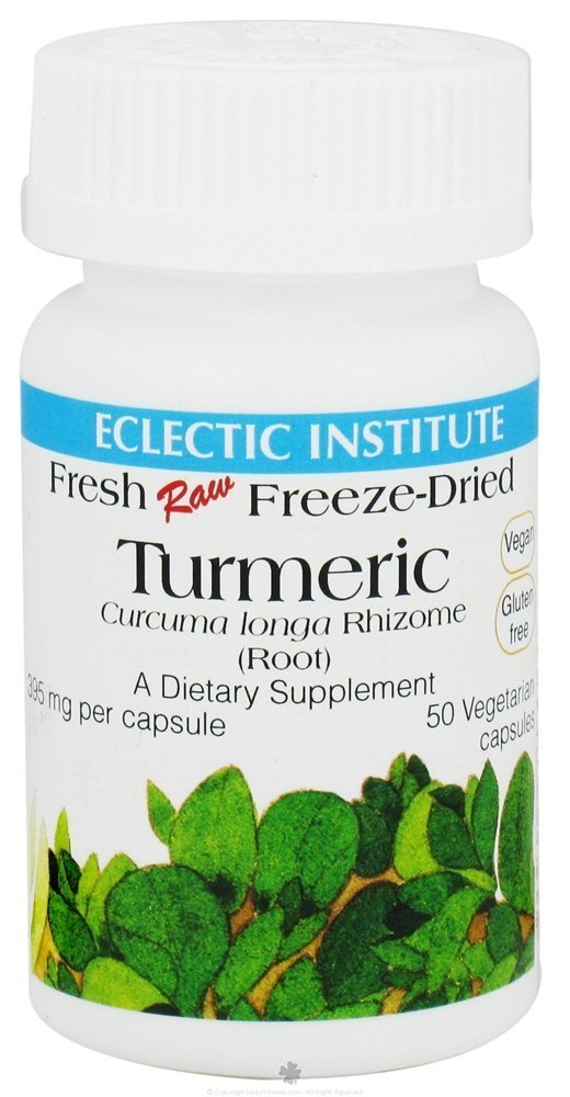 Eclectic Institute Herb Turmeric Freeze Dried Capsules 50 Count