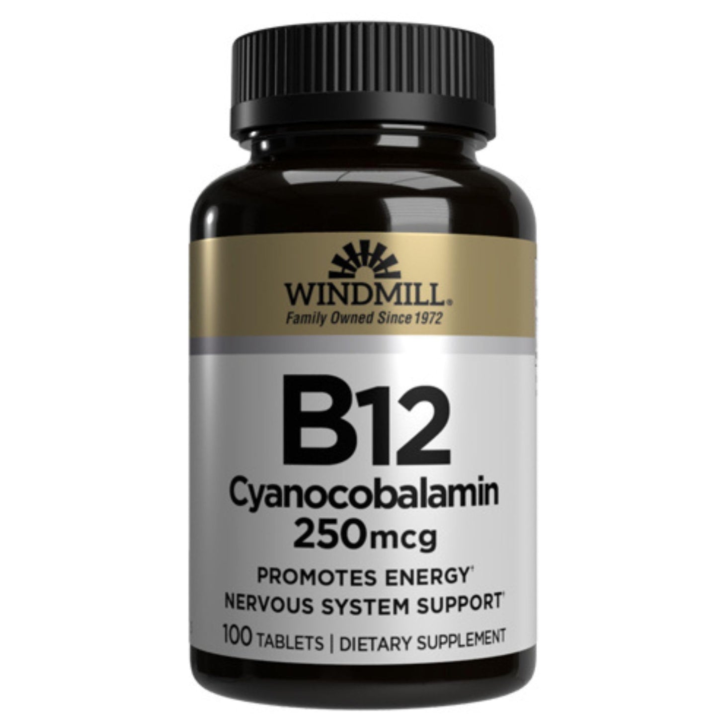Windmill Vitamin B-12 250 mcg Tablets, 200 Count