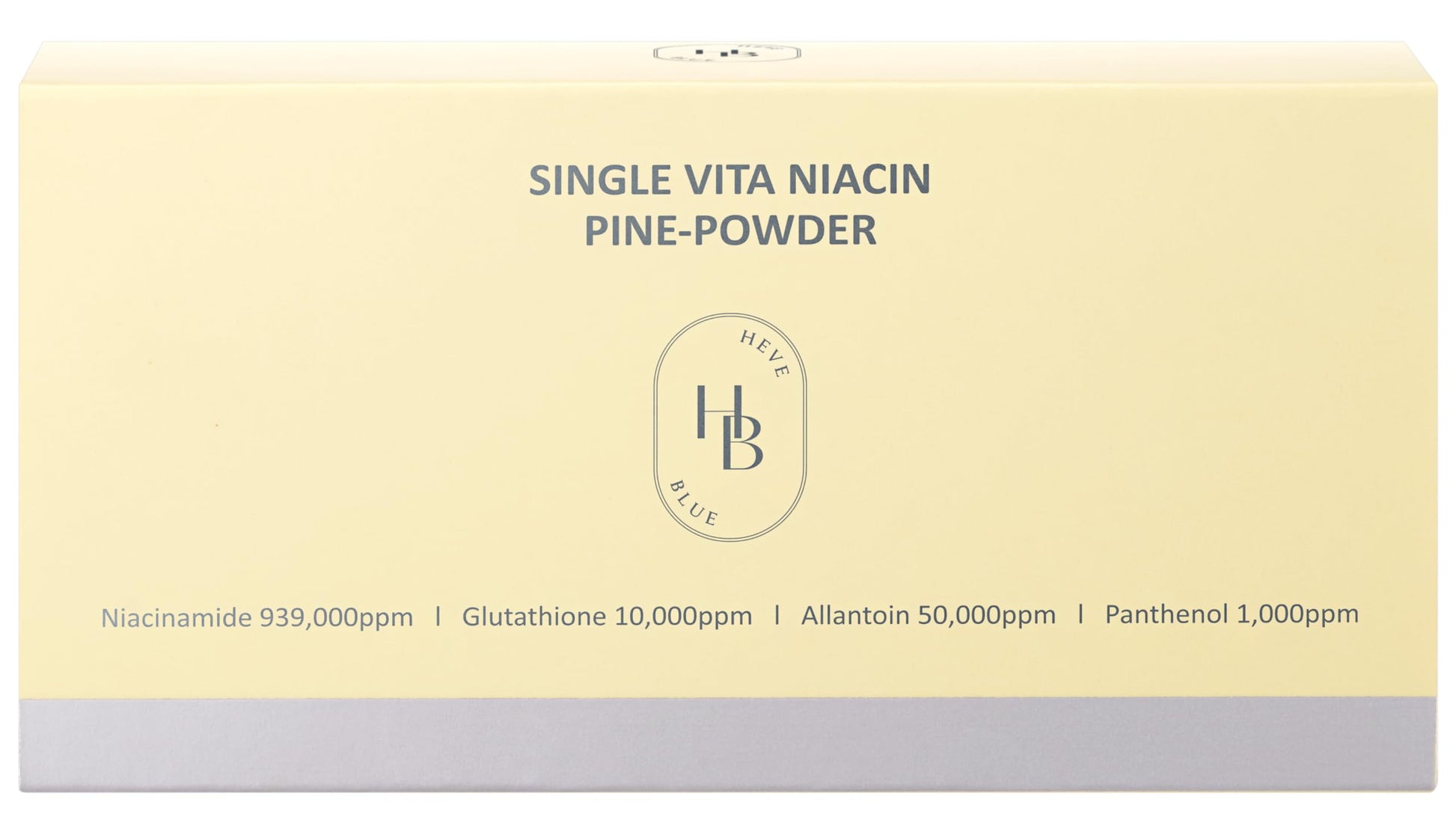 HEVEBLUE Single Vita Niacin Pine-Powder Brightening Powder with Niacinamide and Glutathione, 3 Count
