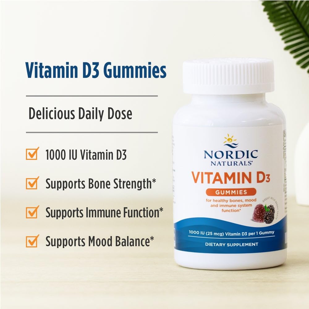 Nordic Naturals Vitamin D3 Gummies 120 Count