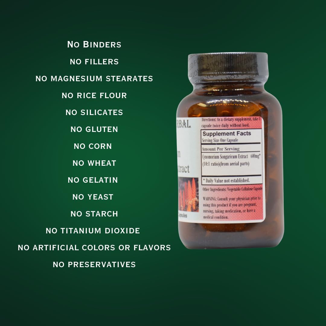 Barlowe's Herbal Elixirs Cynomorium Songaricum Extract 10:1 Capsules 60 Count