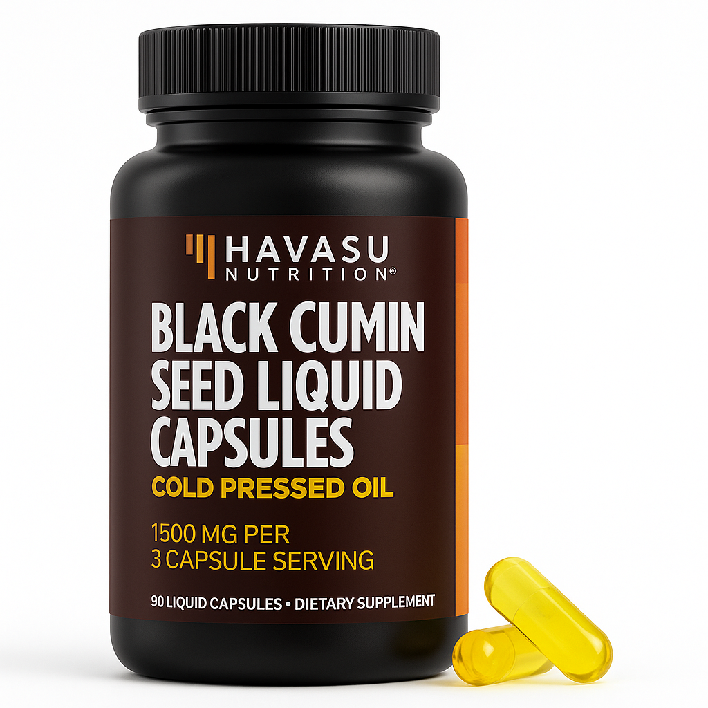 Havasu Nutrition Black Seed Oil Capsules, 90 Count