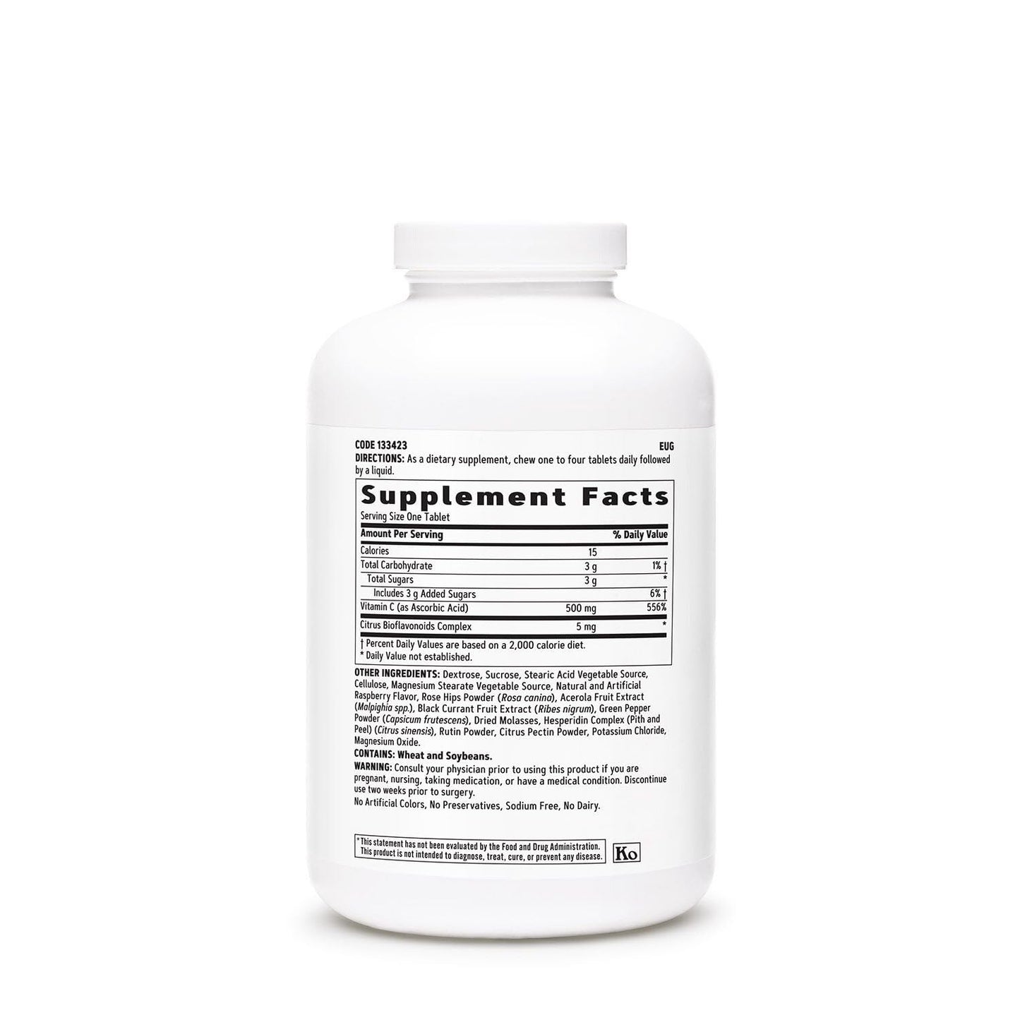 GNC Vitamin C 500mg Tablet, 180 Tablets