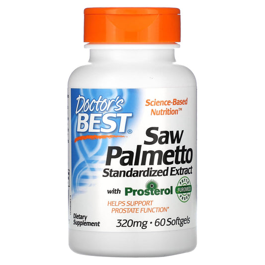 Doctor's BEST Saw Palmetto Extract 320 mg Softgels, 60 Count