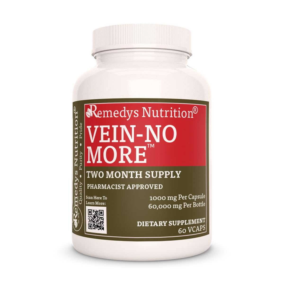 Remedy’s Nutrition Vein No More 60 Capsules