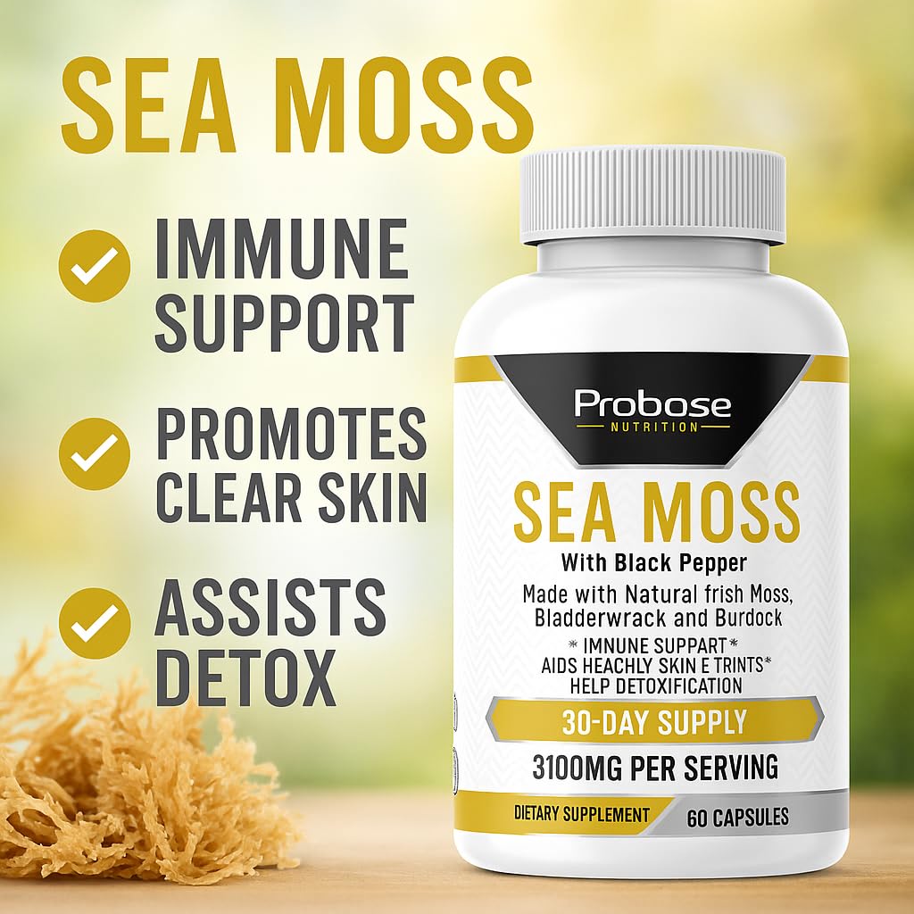 Probase Nutrition Sea Moss Capsules 60 Count