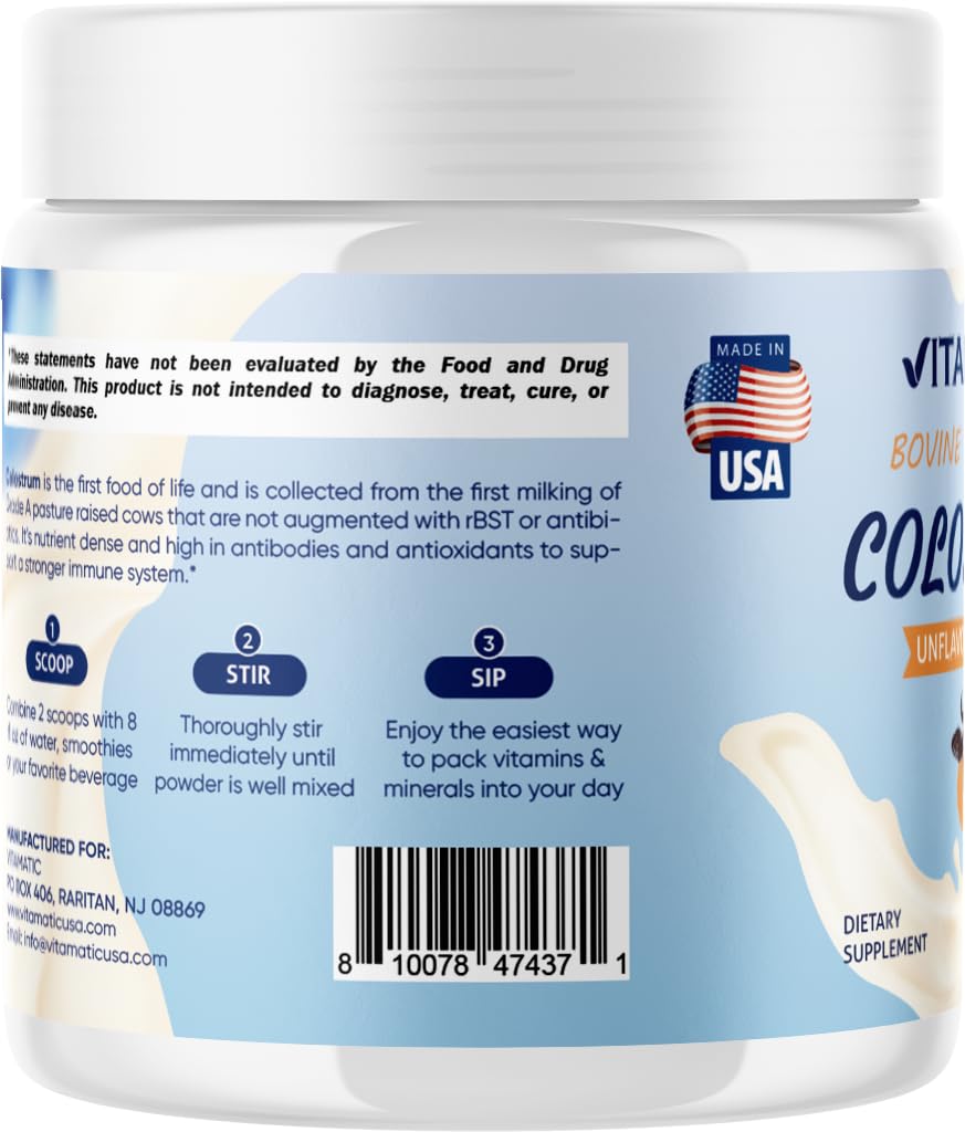 Vitamatic Bovine Colostrum 30% IgG Powder, 2.32 oz