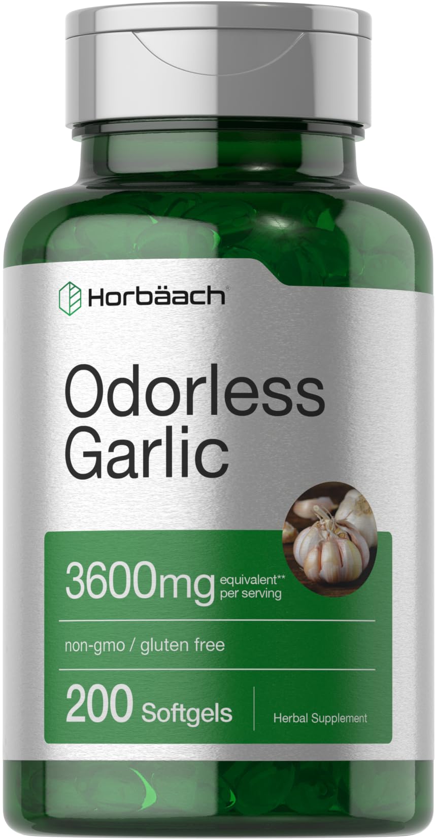 Horbäach Odorless Garlic Softgel 200 Count