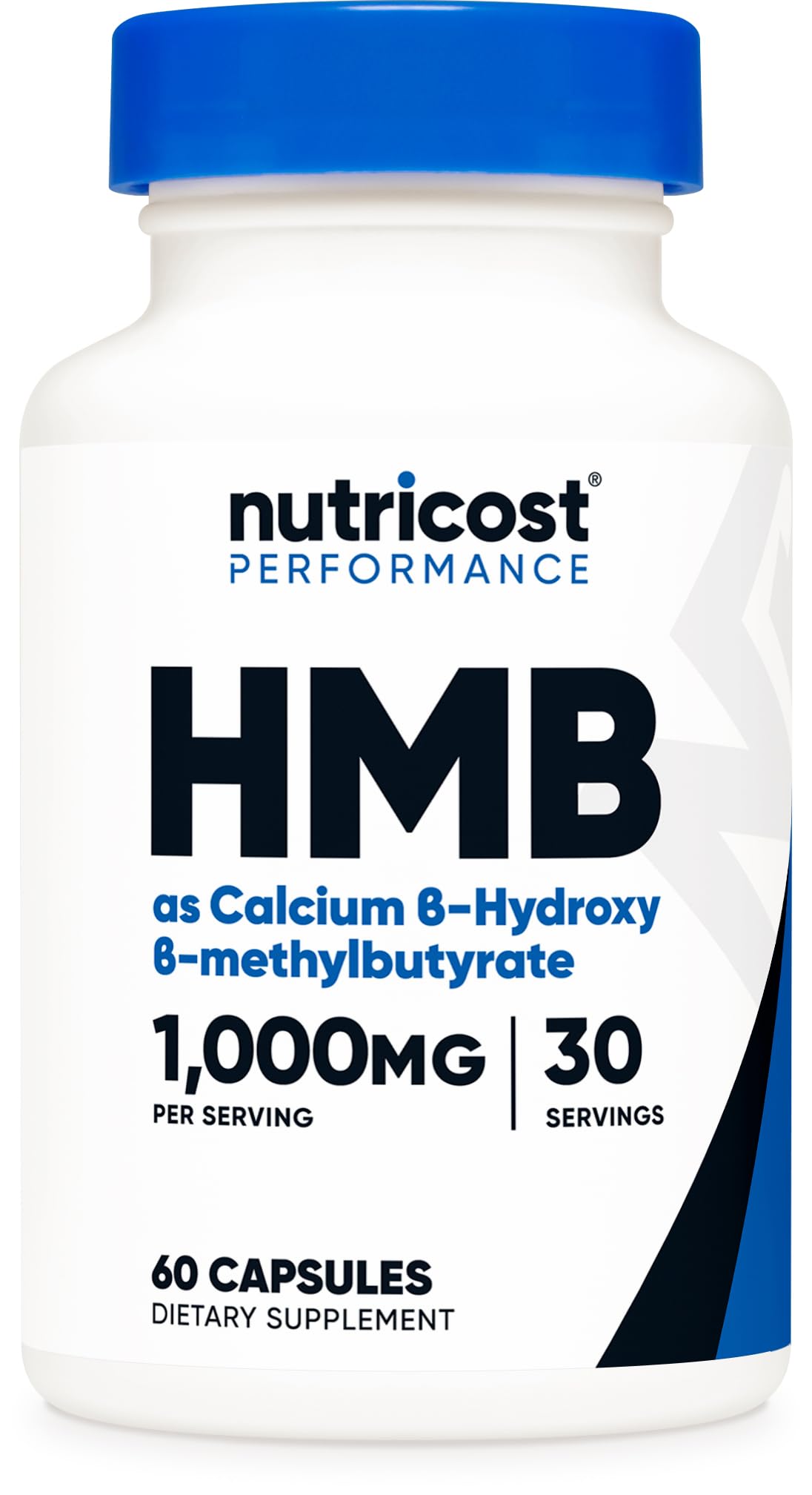 Nutricost HMB (As Calcium Beta-Hydroxy Beta-Methylbutyrate) 1,000mg Capsules, 60 Count