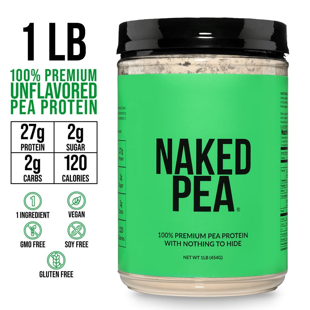 NAKED Pea Protein Isolate Powder, 16 Servings