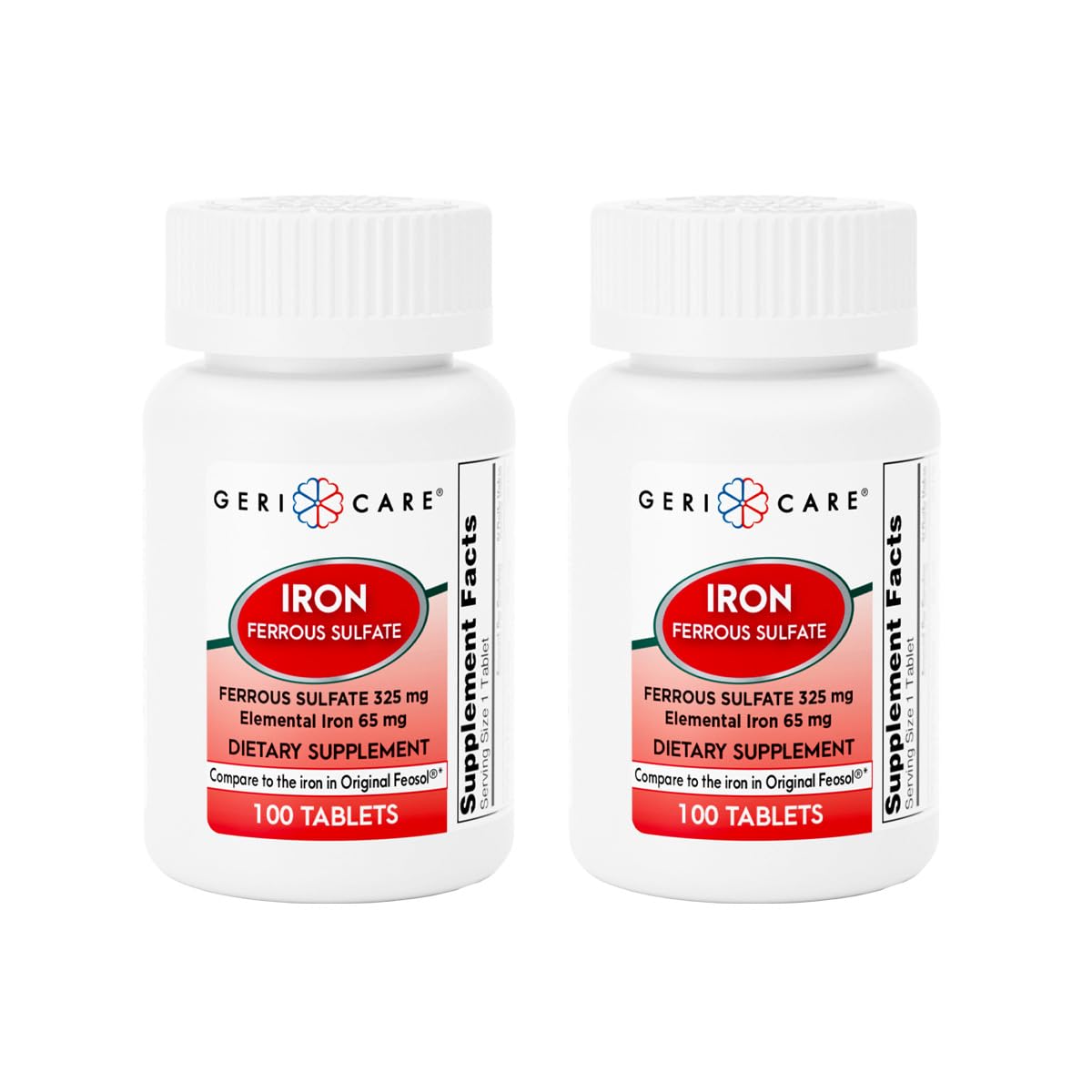 GeriCare Ferrous Sulfate Tablets 200 Tablets