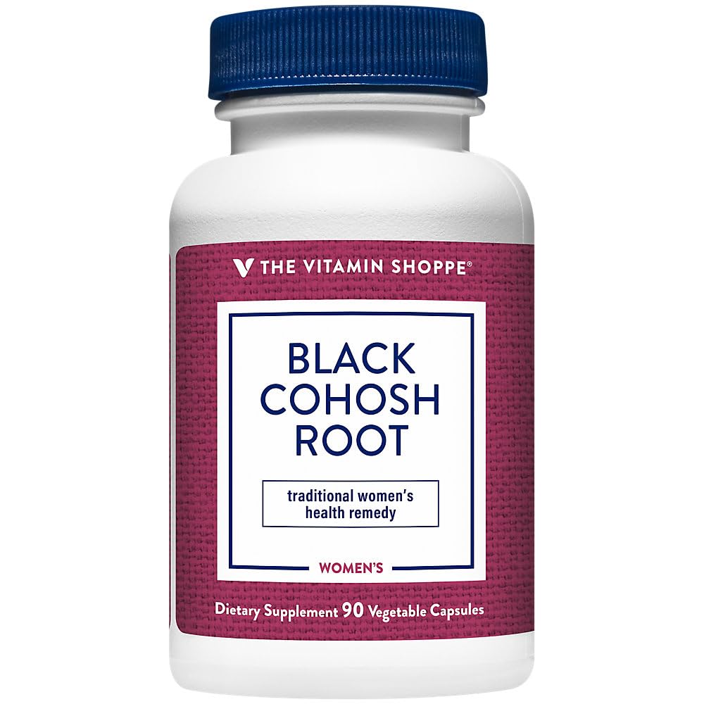 The Vitamin Shoppe Black Cohosh Root Supports Women's Health Vegetarian Capsules, 90 Count