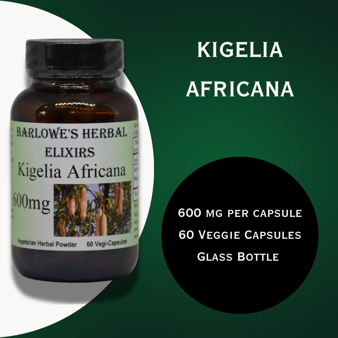 Barlowe's Herbal Elixirs Kigelia Africana 600 mg Capsule 60 Capsules