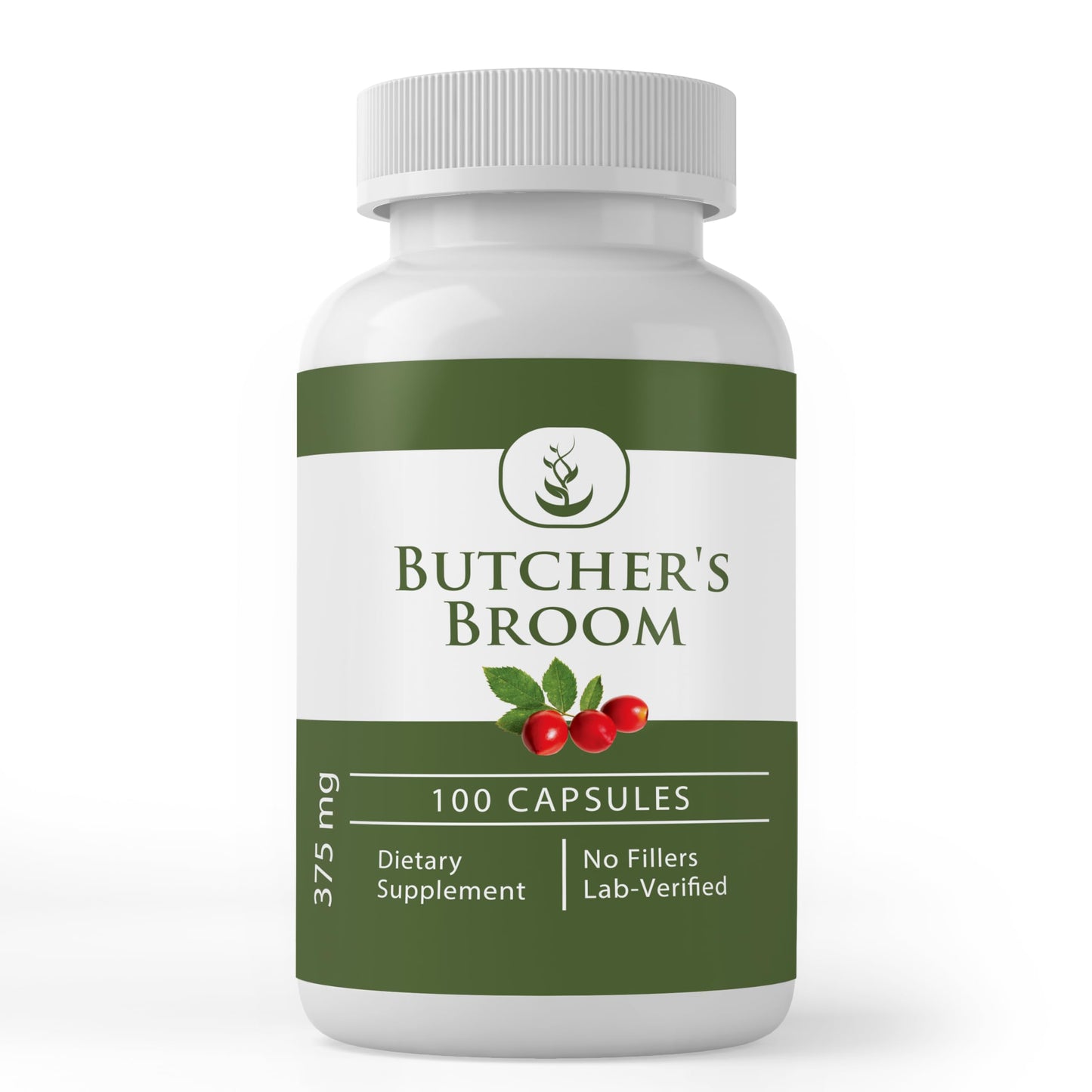 PURE ORIGINAL INGREDIENTS Butcher's Broom Capsules 100 Count