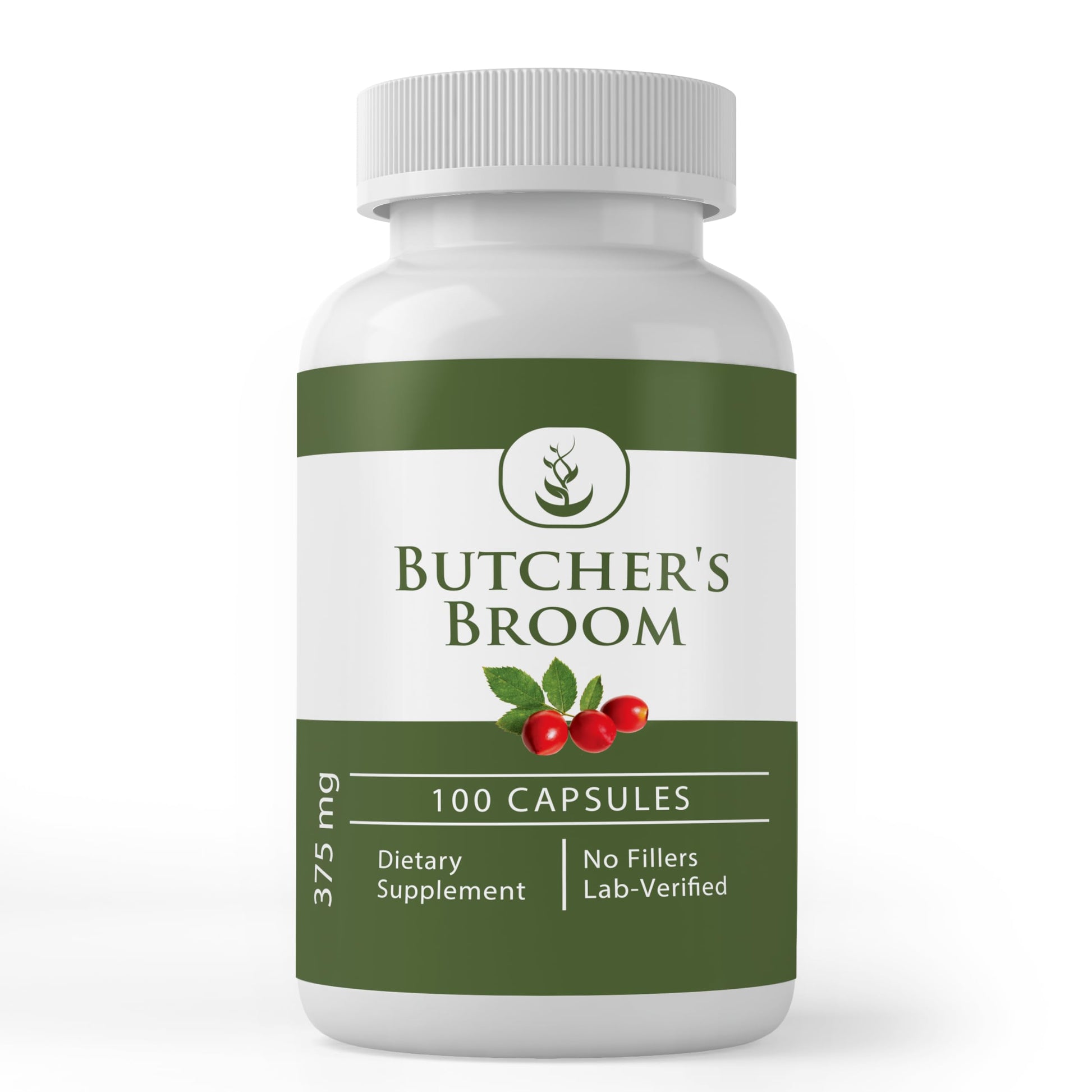 PURE ORIGINAL INGREDIENTS Butcher's Broom Capsules 100 Count