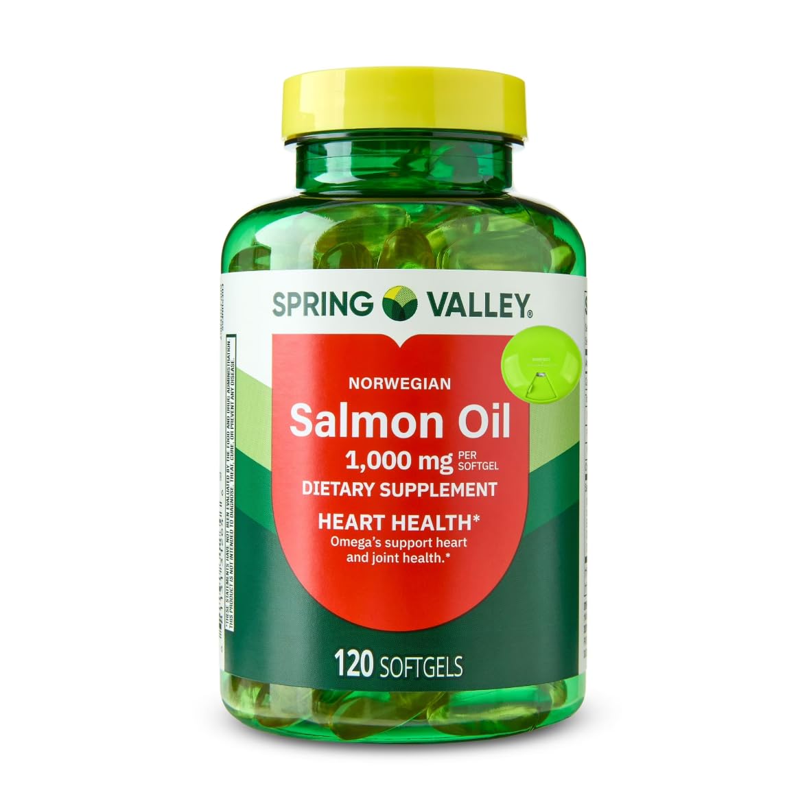 SUREFECT Norwegian Salmon Oil 1000mg Softgels, 120 Count