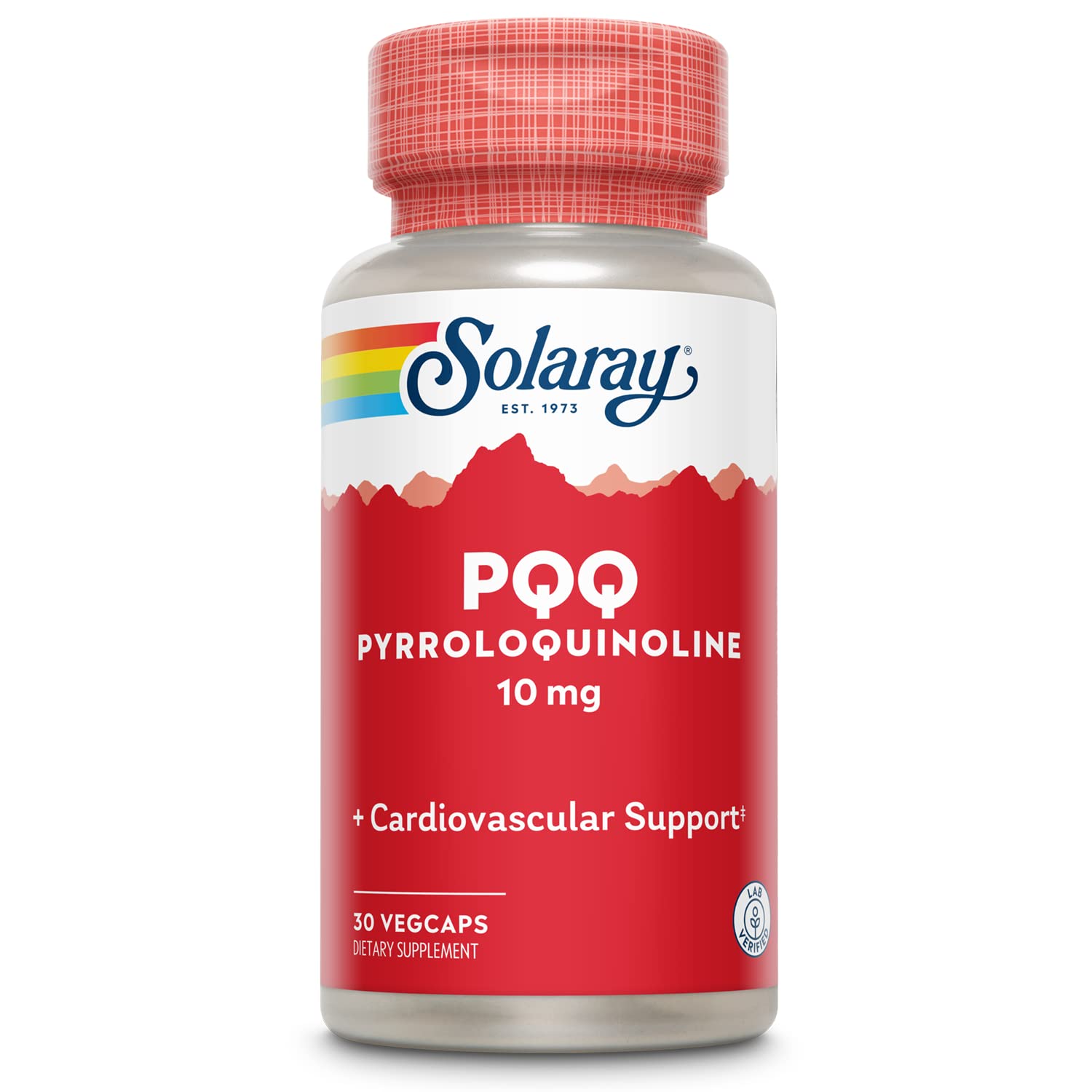 SOLARAY PQQ 10 mg Pyrroloquinoline Quinone Capsules, 30 Count