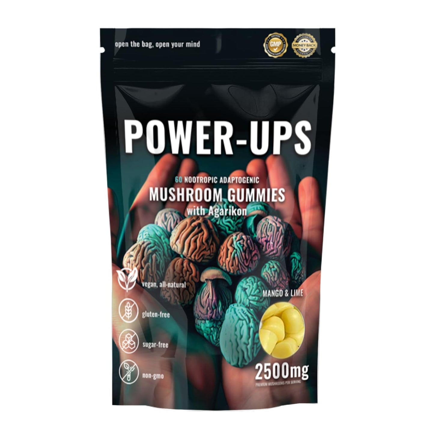 Power-Ups Mushroom Gummies Gummy 60 Count