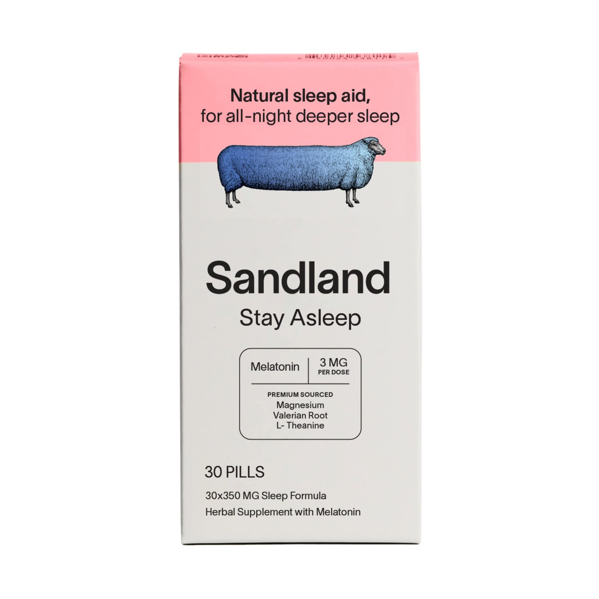 Sandland Stay Asleep Plus Melatonin Capsule, 30 Count