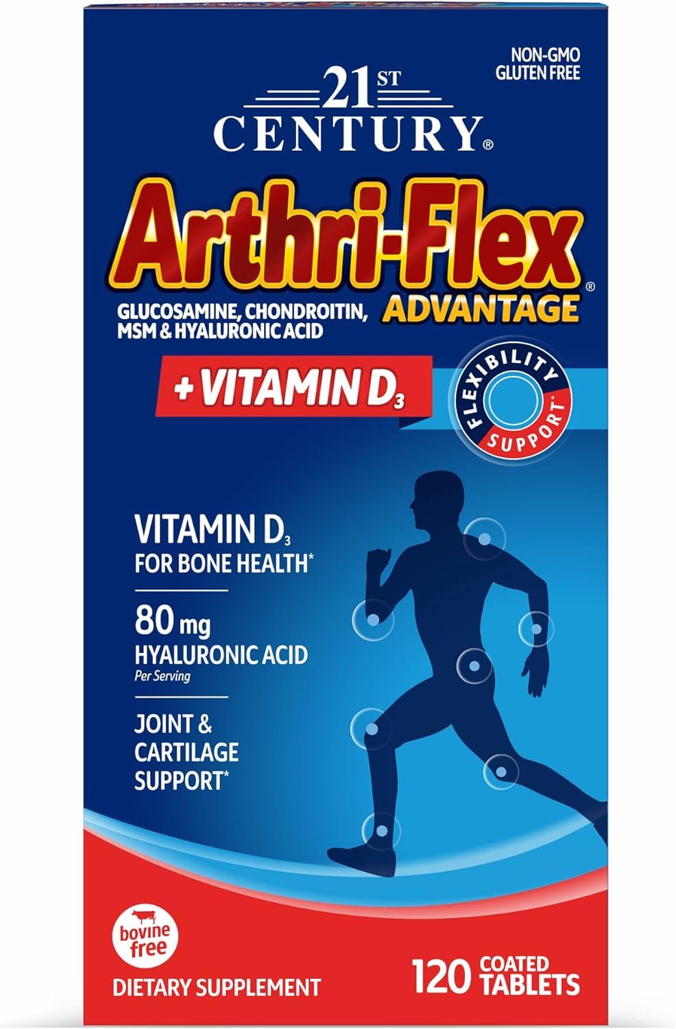WASOTO Glucosamine & Chondroitin MSM Advantage Tablets, 120 Count