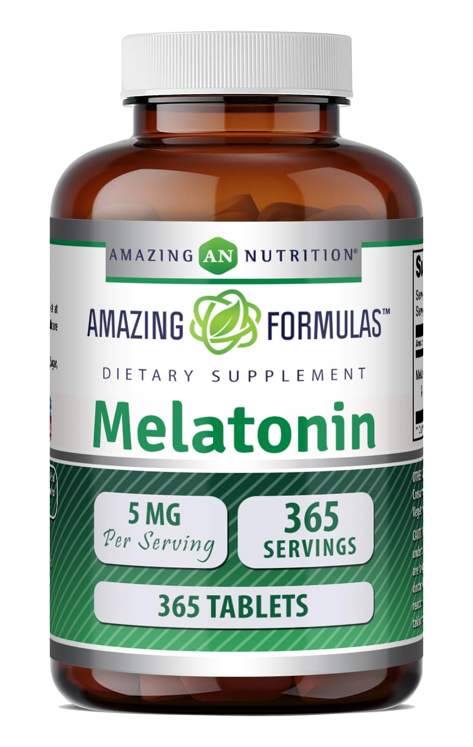 Amazing Nutrition Melatonin 5 mg Tablets, 1 Tablet
