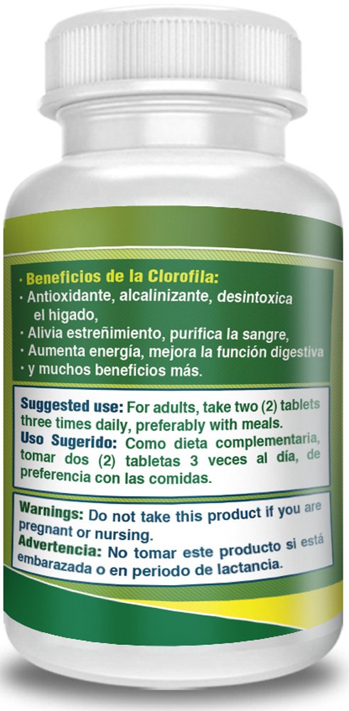 Nutrisalud Products Chlorophyll Tablets, 240 Count
