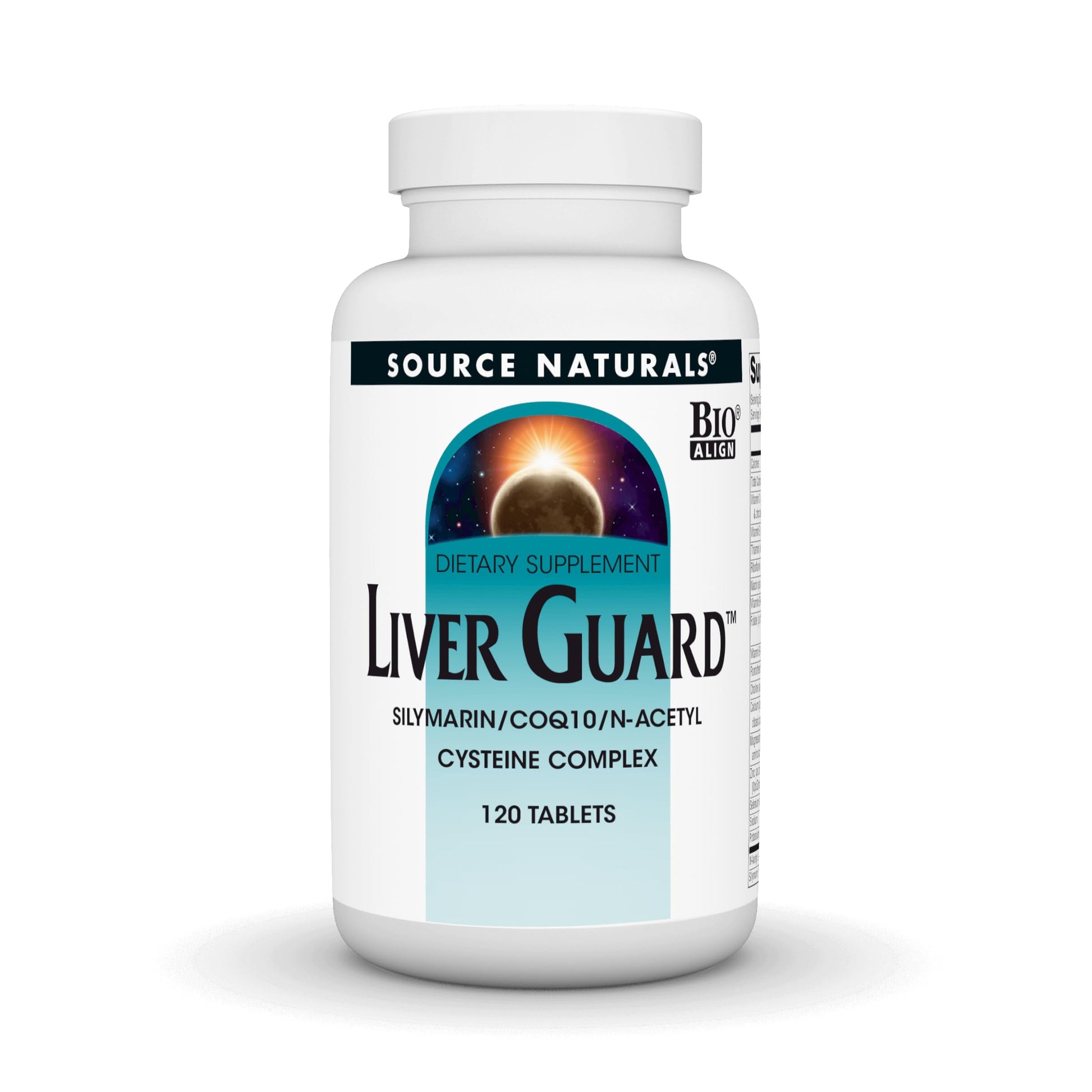 Source Naturals Liver Guard Silymarin, CoQ10, N-Acetyl Cysteine Complex, 120 Tablets