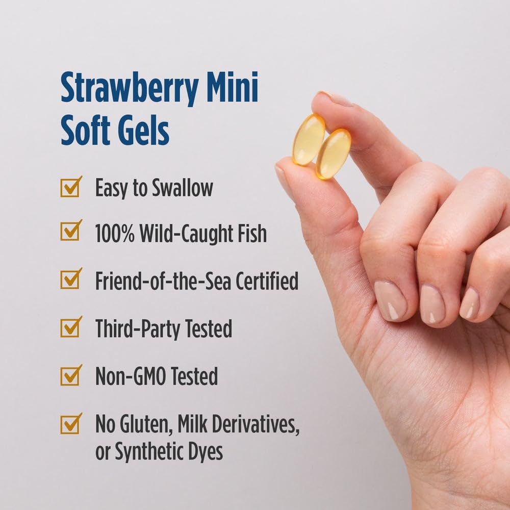 Nordic Naturals Ultimate Omega 2X Teen Strawberry Soft Gels 60