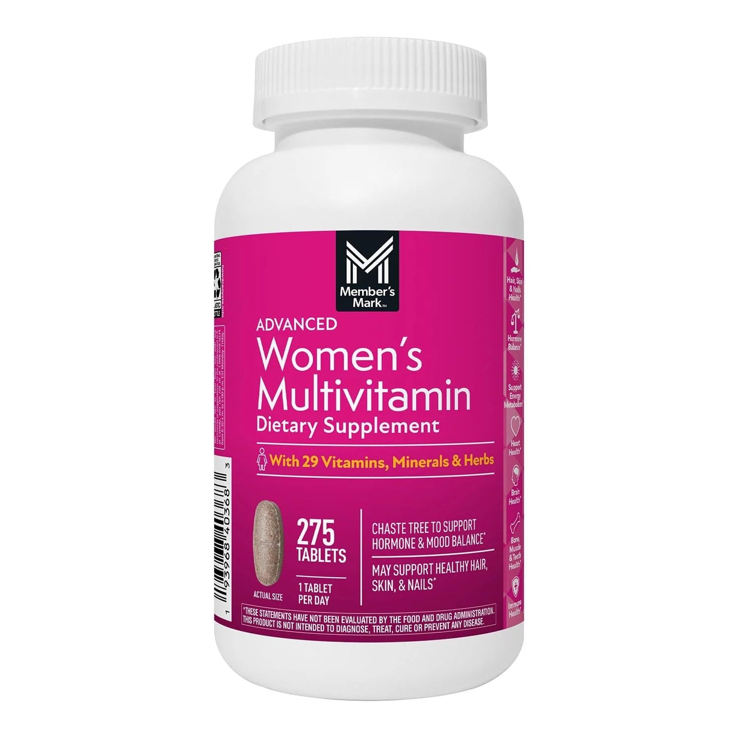 Member's Mark Women's Daily Multivitamin Softgel 275