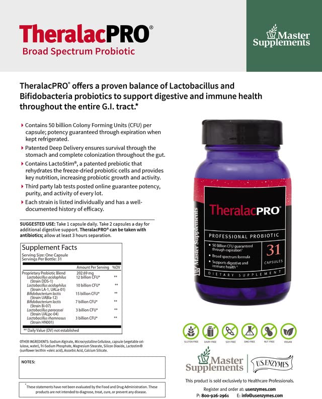 USAEnzymes THERALACPRO Capsules 31