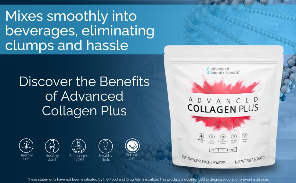 Advanced Bionutritionals Collagen Plus Powder, 7.75 oz