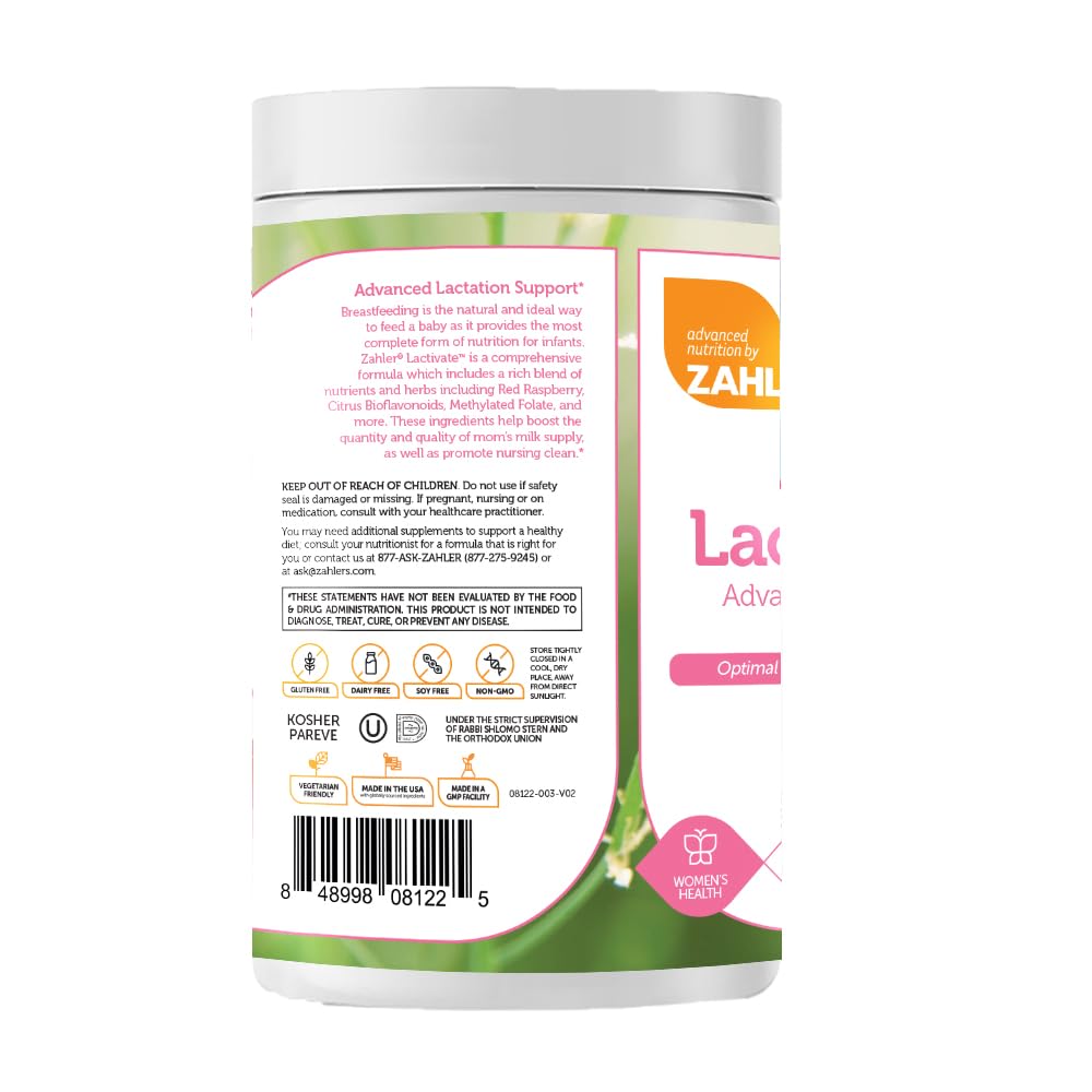 Zahler Lactivate Advanced Lactation Support Supplement 300 Tablets