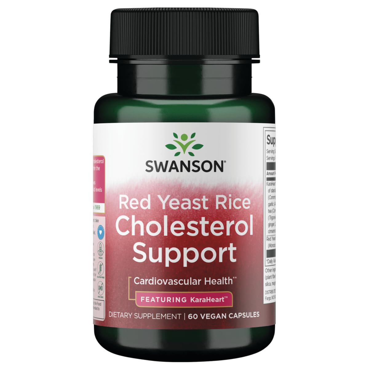 Swanson Red Yeast Rice Cholesterol Support Capsules, 60