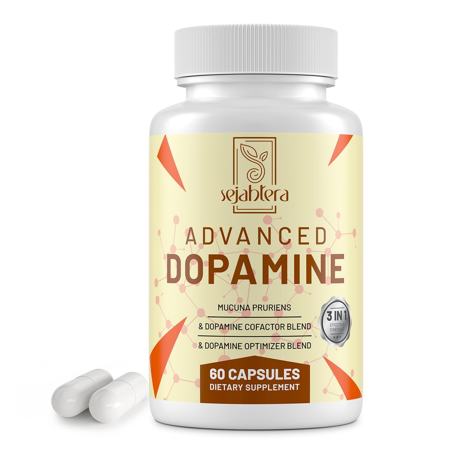 Sejahtera Dopamine Supplement Capsules 60 Count