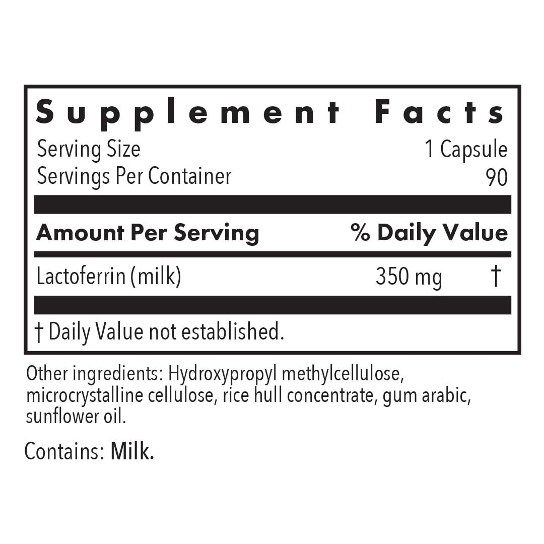 Allergy Research Group ARG Lactoferrin 350 mg Capsule 90 Count