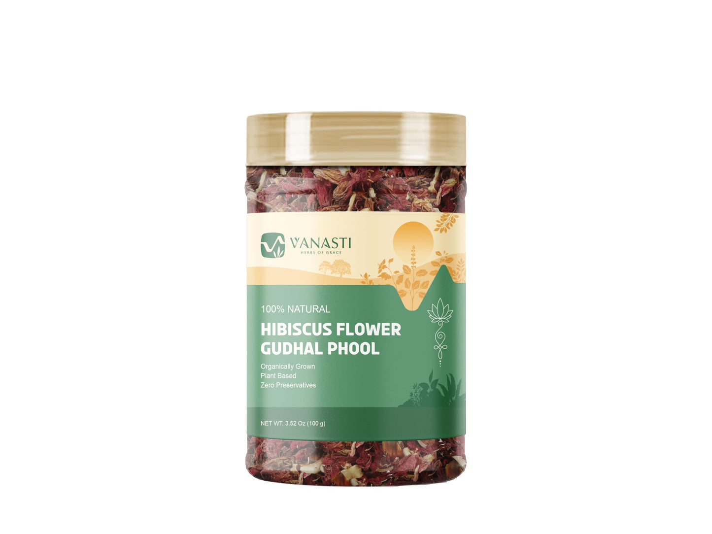 VANASTI Hibiscus Flower Powder 3.52 oz