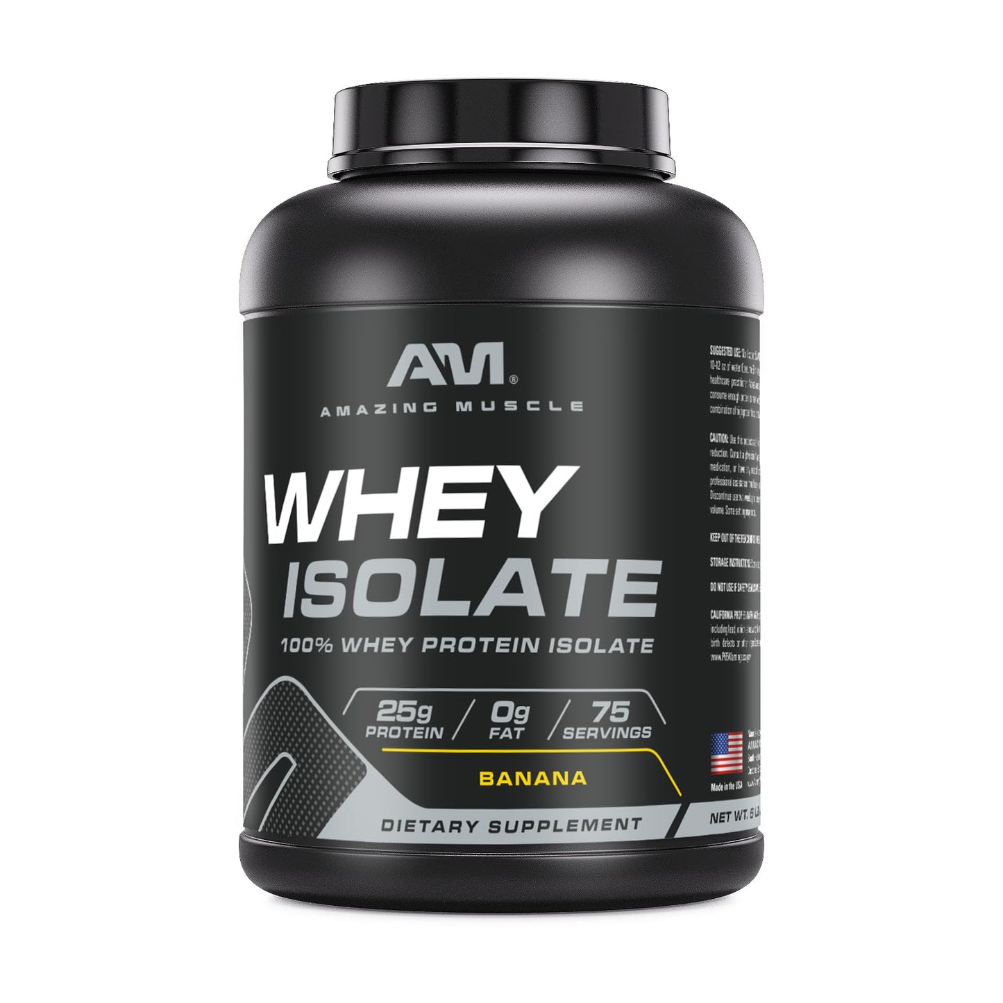 Amazing Muscle Whey Protein Isolate Powder, 1 Pack