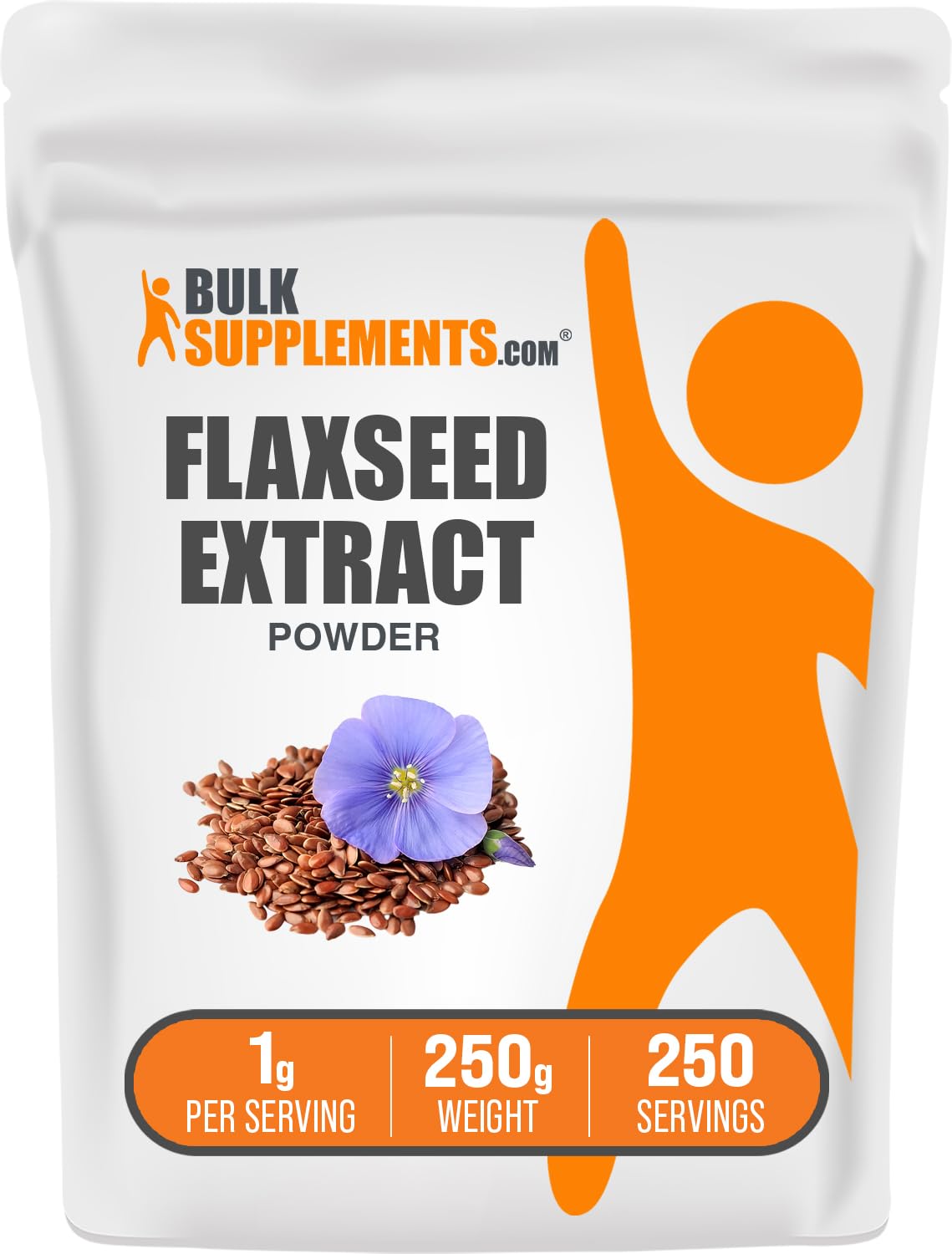 BulkSupplements Flaxseed Extract Powder 8.82 oz