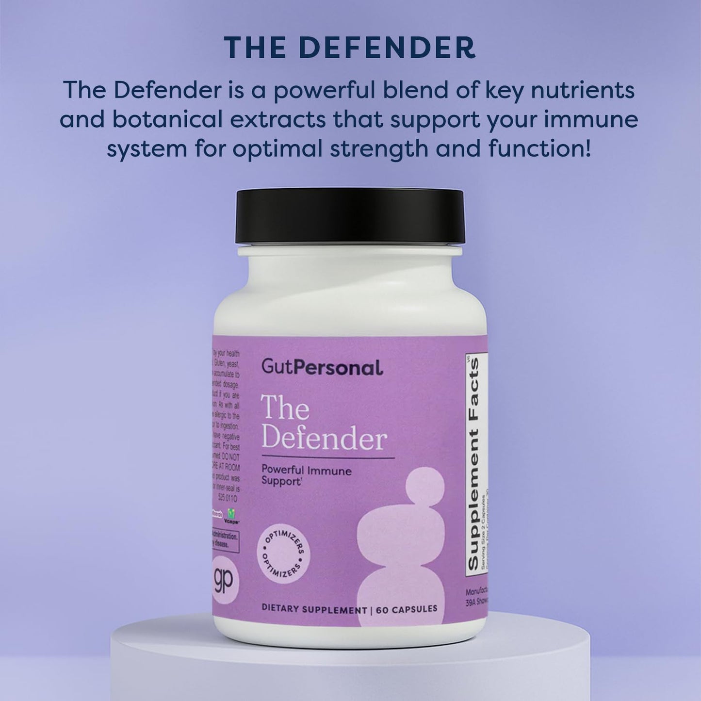 GutPersonal The Defender Capsule, 60 Capsules