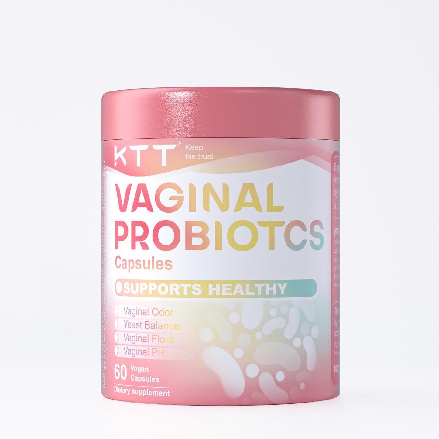 KTT Probiotics for Women Vaginal Probiotics, 5B CFU, 4 Strains, 60 Capsules