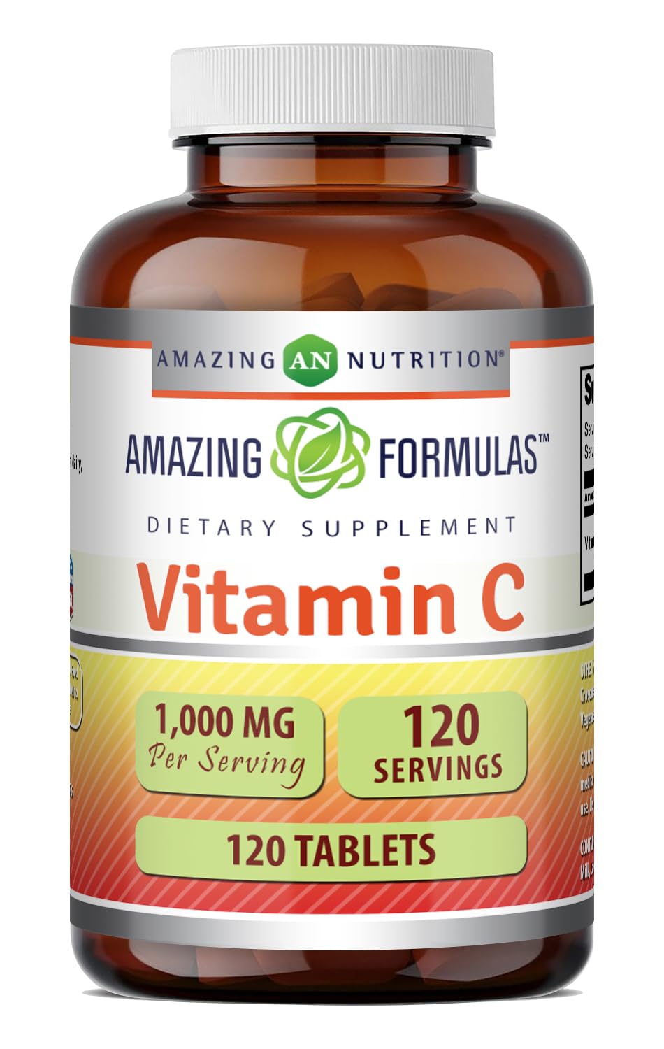 Amazing Nutrition Vitamin C Supplement Tablet 120 Count