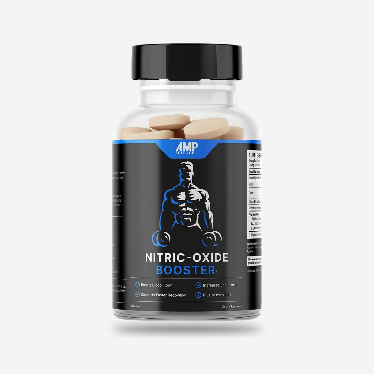 AMP Science Nitric Oxide Booster Tablet, 60 Count
