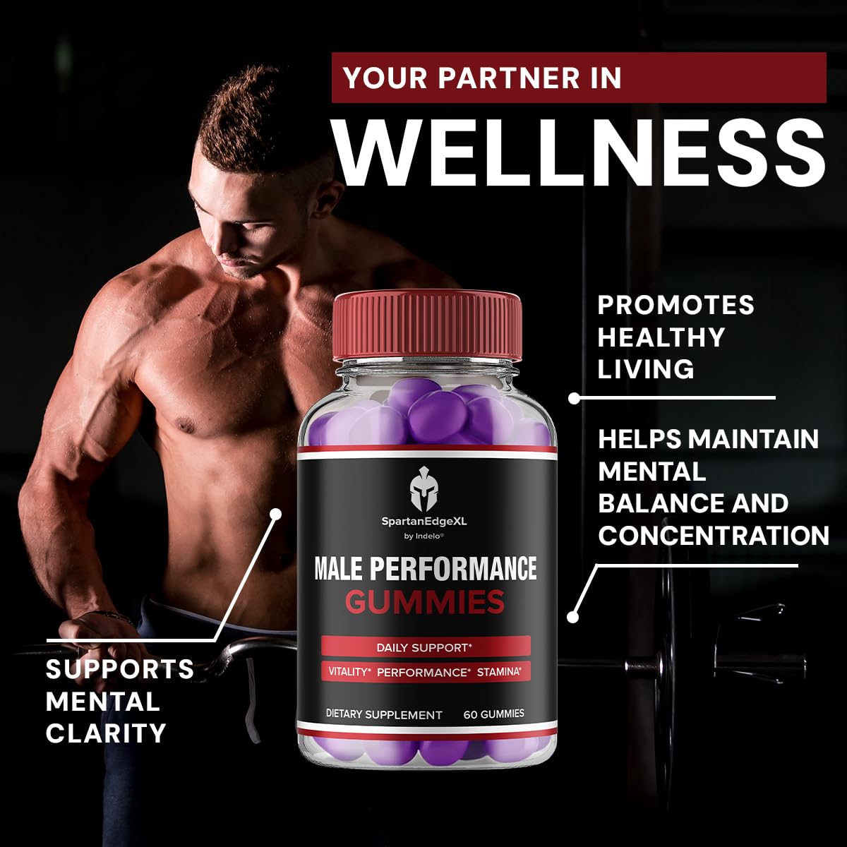 Indelo SpartanEdgeXL – Advanced Formula for Daily Health Support 180 Capsules