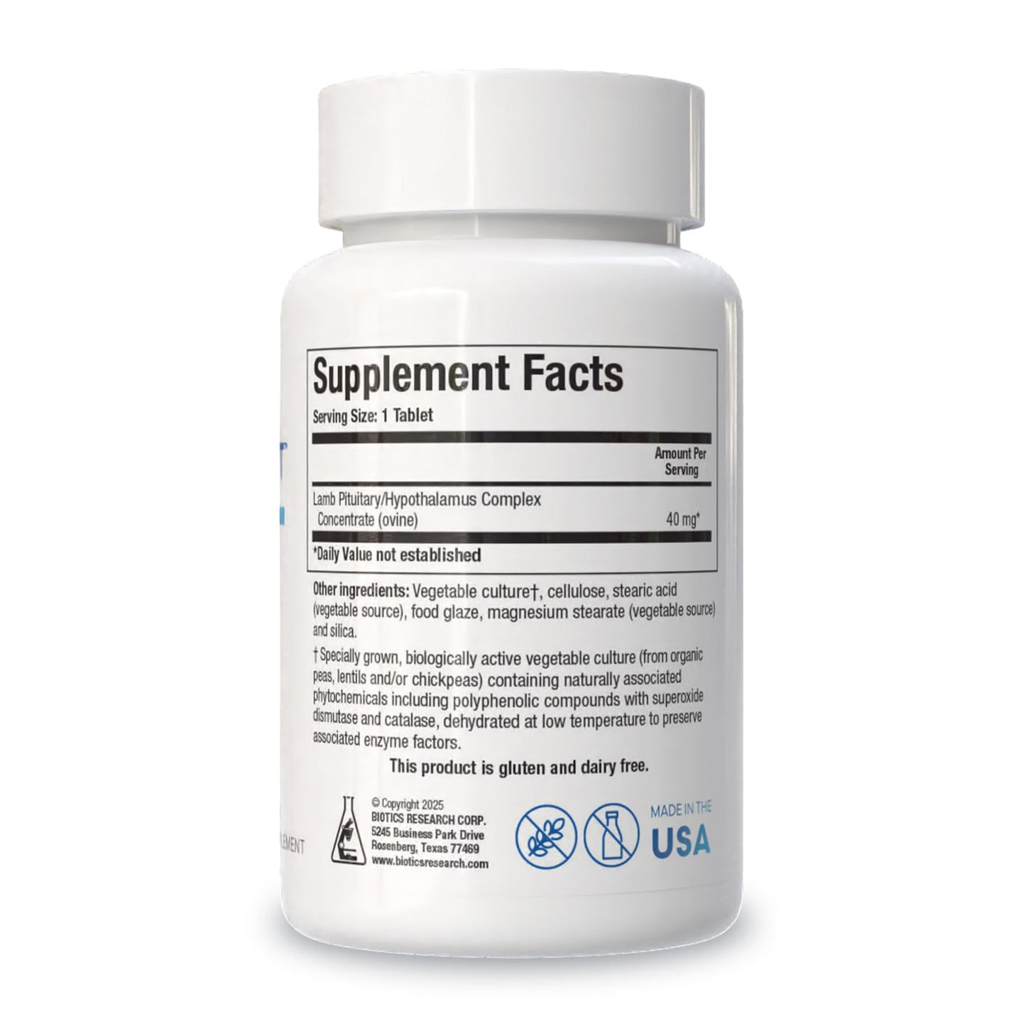 BIOTICS RESEARCH Cytozyme PT HPT Lamb Pituitary Hypothalamus Complex Tablet, 180 Tablets