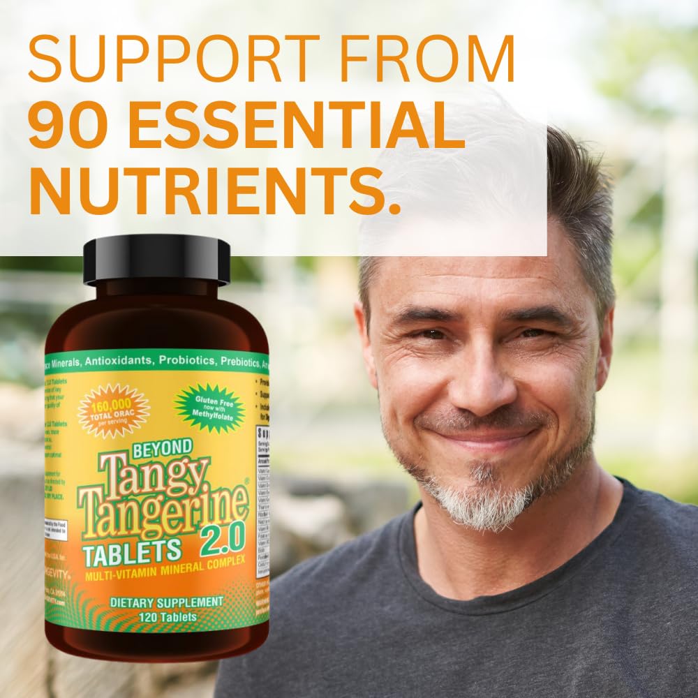 Youngevity Beyond Tangy Tangerine 2.0 Multi-Vitamin & Mineral Complex 120 Tablets