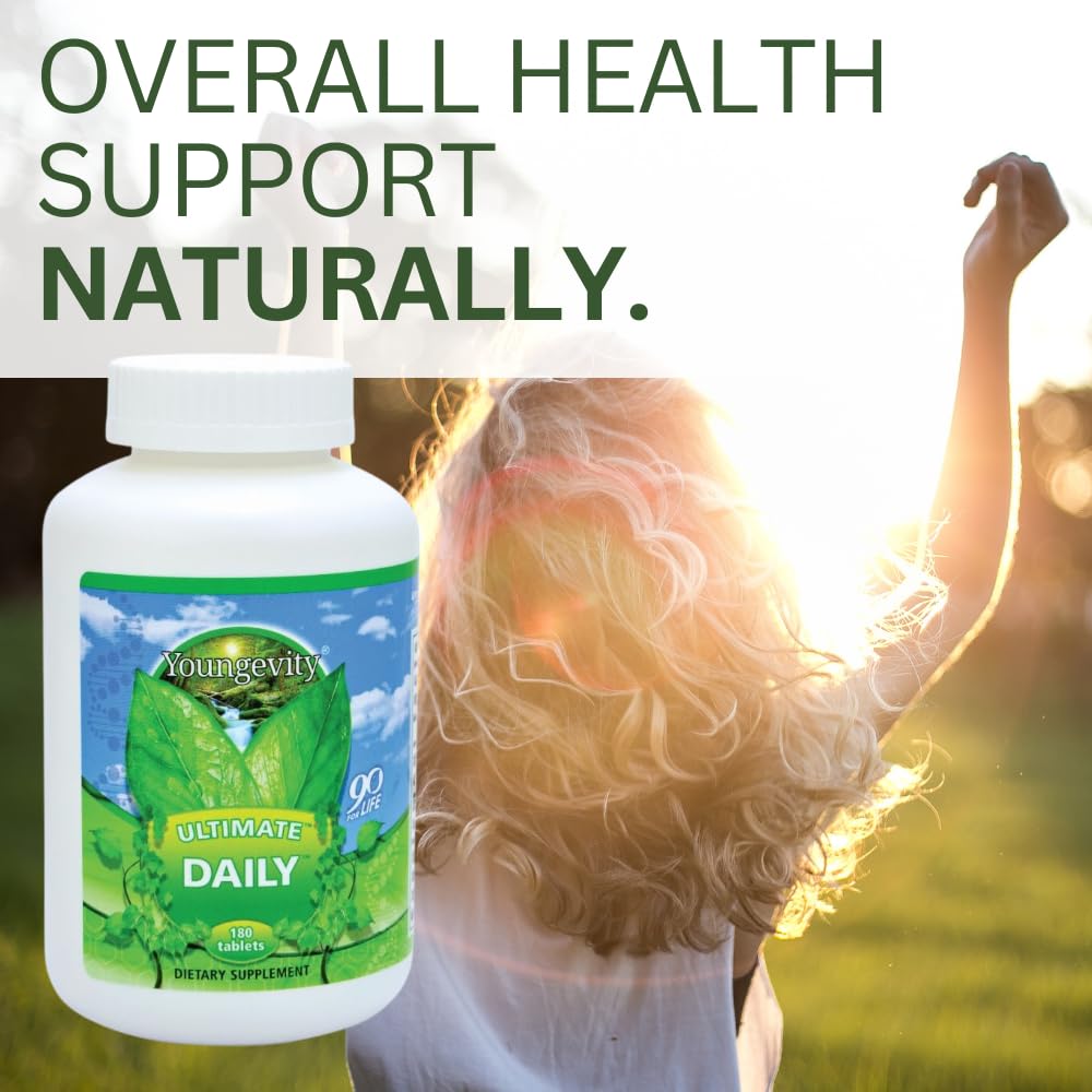 Youngevity Ultimate Daily Mega Multivitamin Tablet, 180 Count