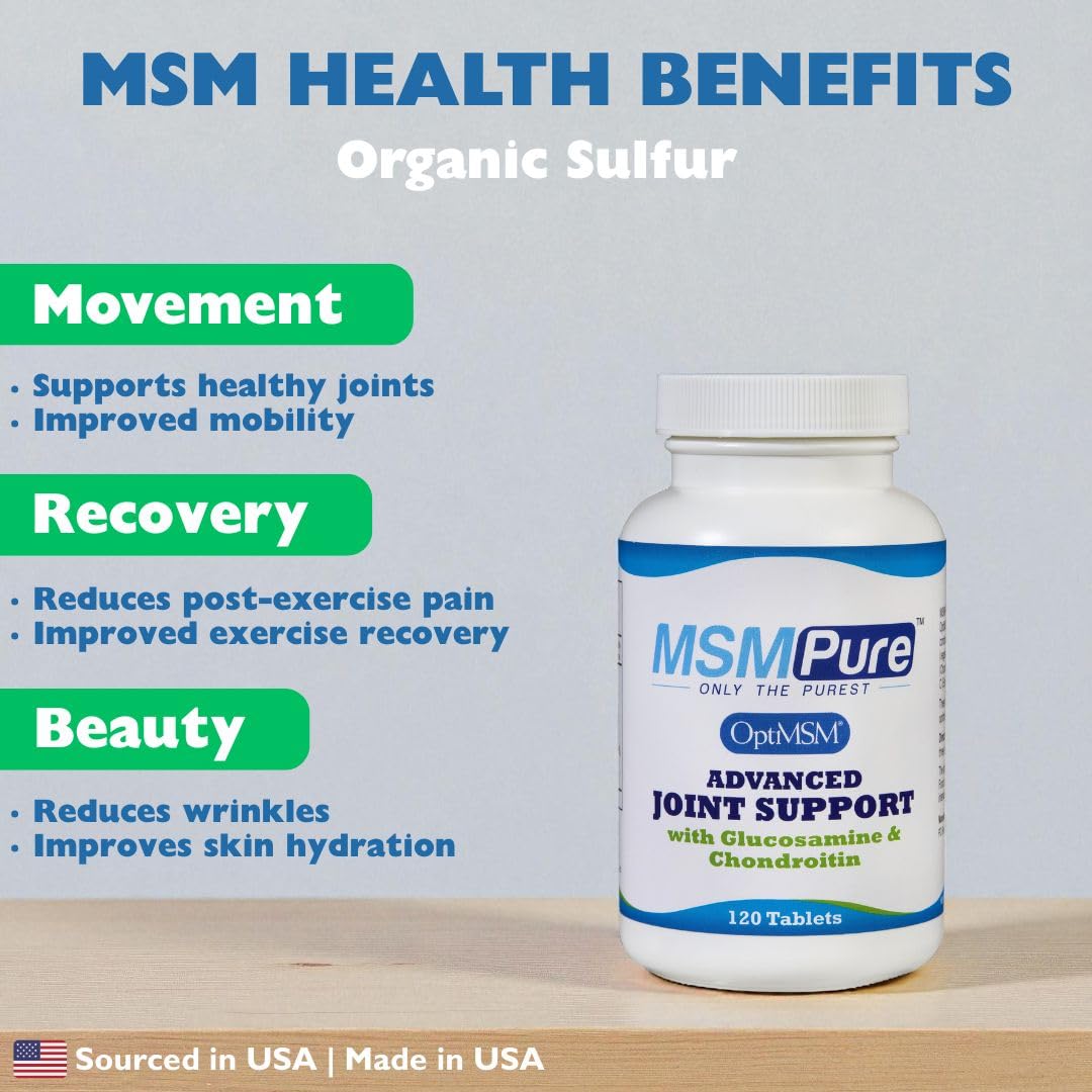KALA HEALTH MSMPure Advanced Joint Support Capsule, 120 Count
