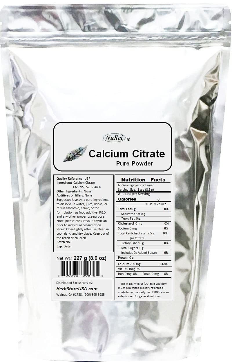 NuSci Calcium Citrate Powder 80.07 oz