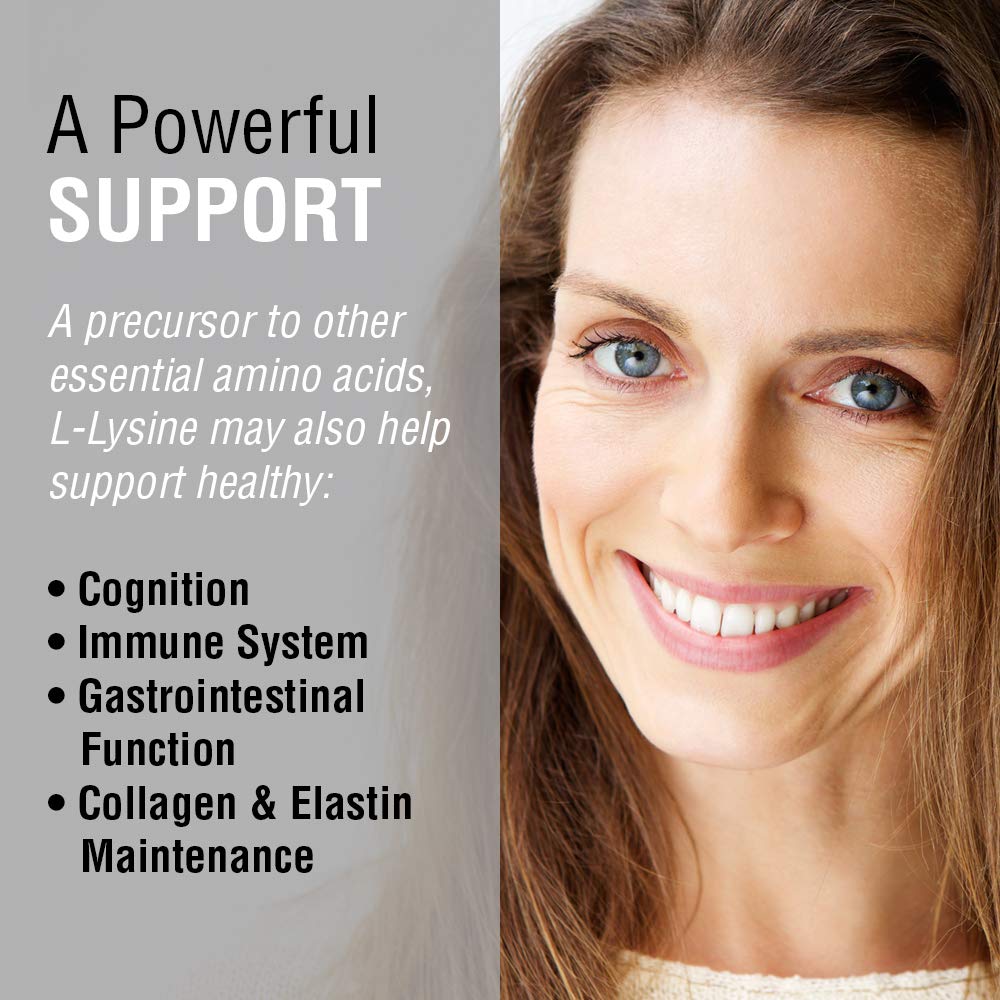 SOLARAY Free-Form L-Lysine 500mg VegCaps 240 Count